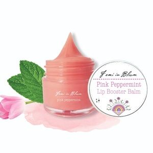 Pink Peppermint Organic Whipped Lip Balm Booster Treatment / Organic Skin Care